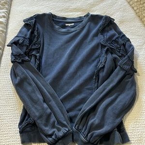 Ruffle sweatshirt